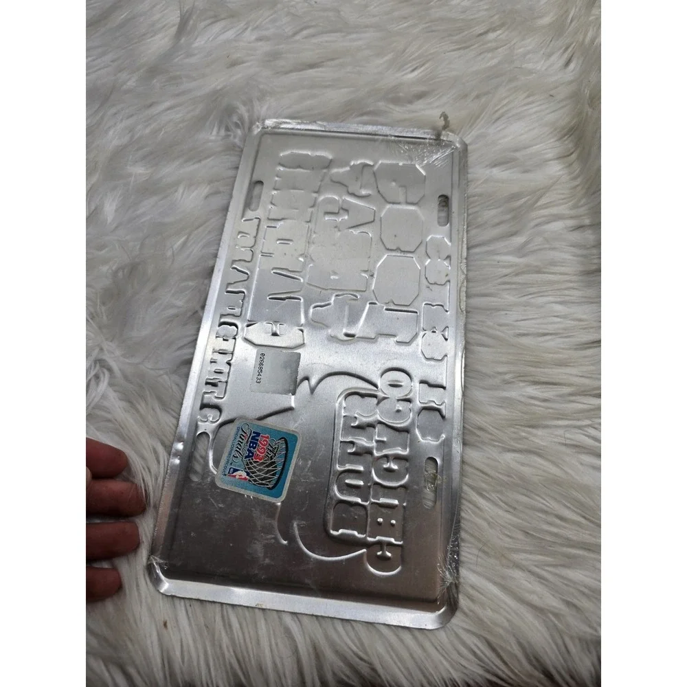 New License Plate Fan Tag Chicago Bulls 1993 World Champions NBA Air Jordan #56
